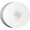 Ekena Millwork Standard Dalton Spiral Rosette With Square Edge, 7"W x 4 3/4"H x 3/4"P ROSP070X048X075DAL12 - alternate 1